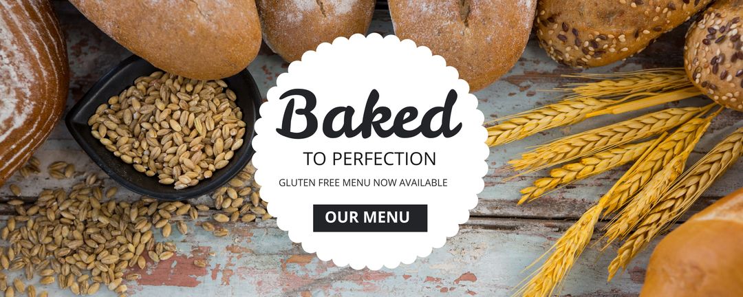 Artisan bakery gluten-free bread & grains fresh promo