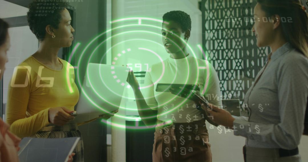 Innovative Business Meeting with Holographic Technology