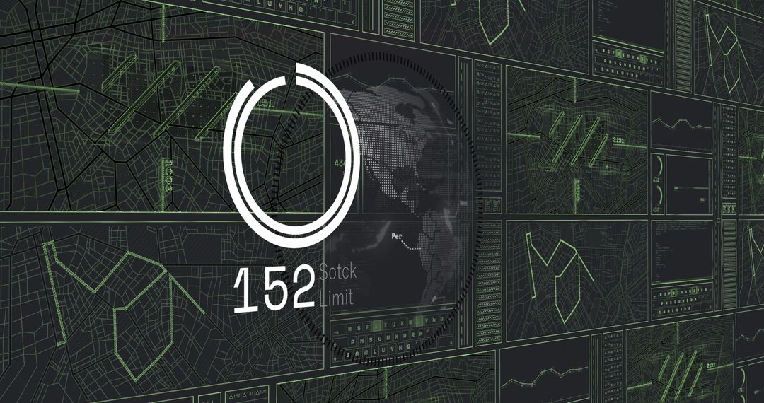 Futuristic Data Visualization with Abstract Graphical Interface
