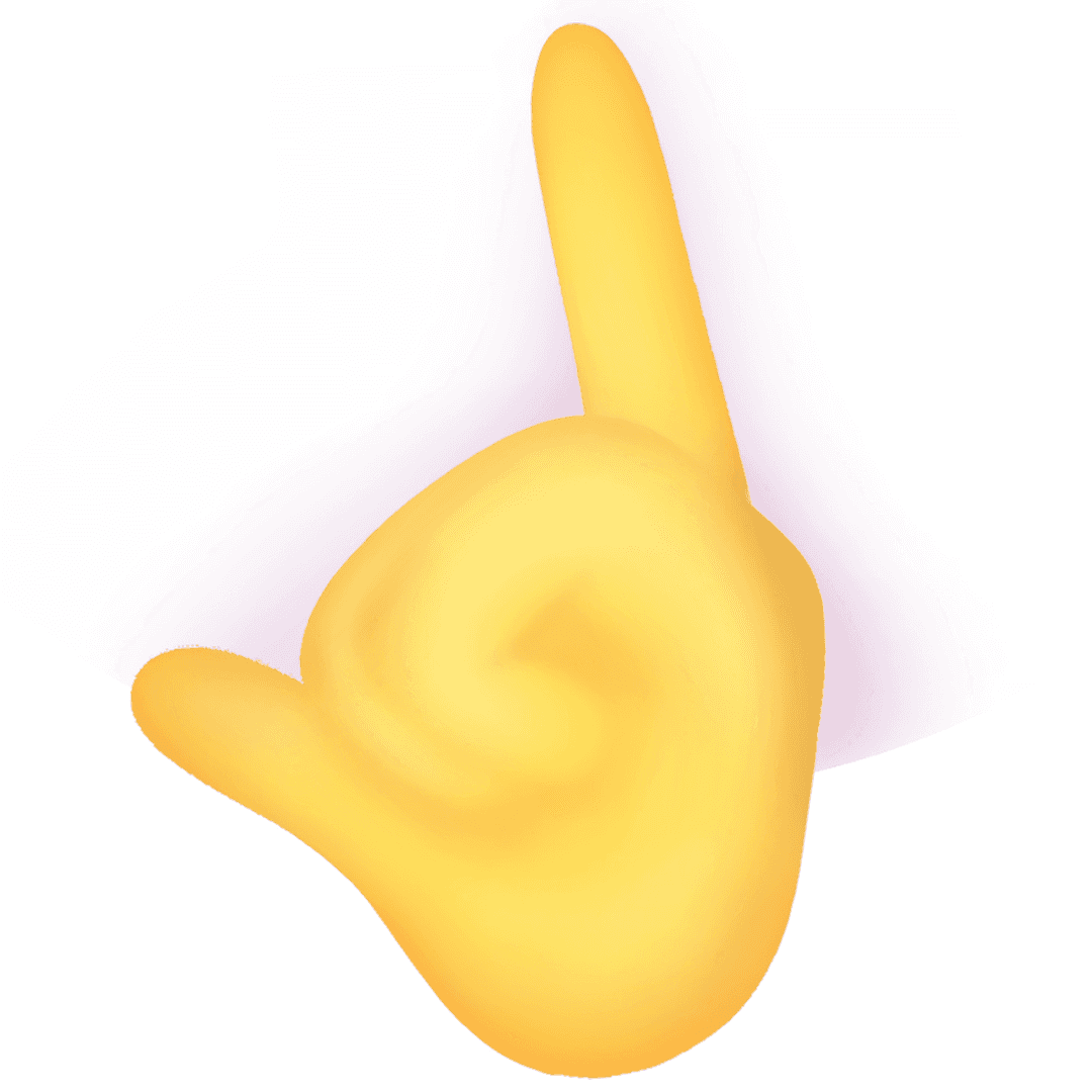 Vibrant Rock On Gesture in Pop Art Style on Transparent