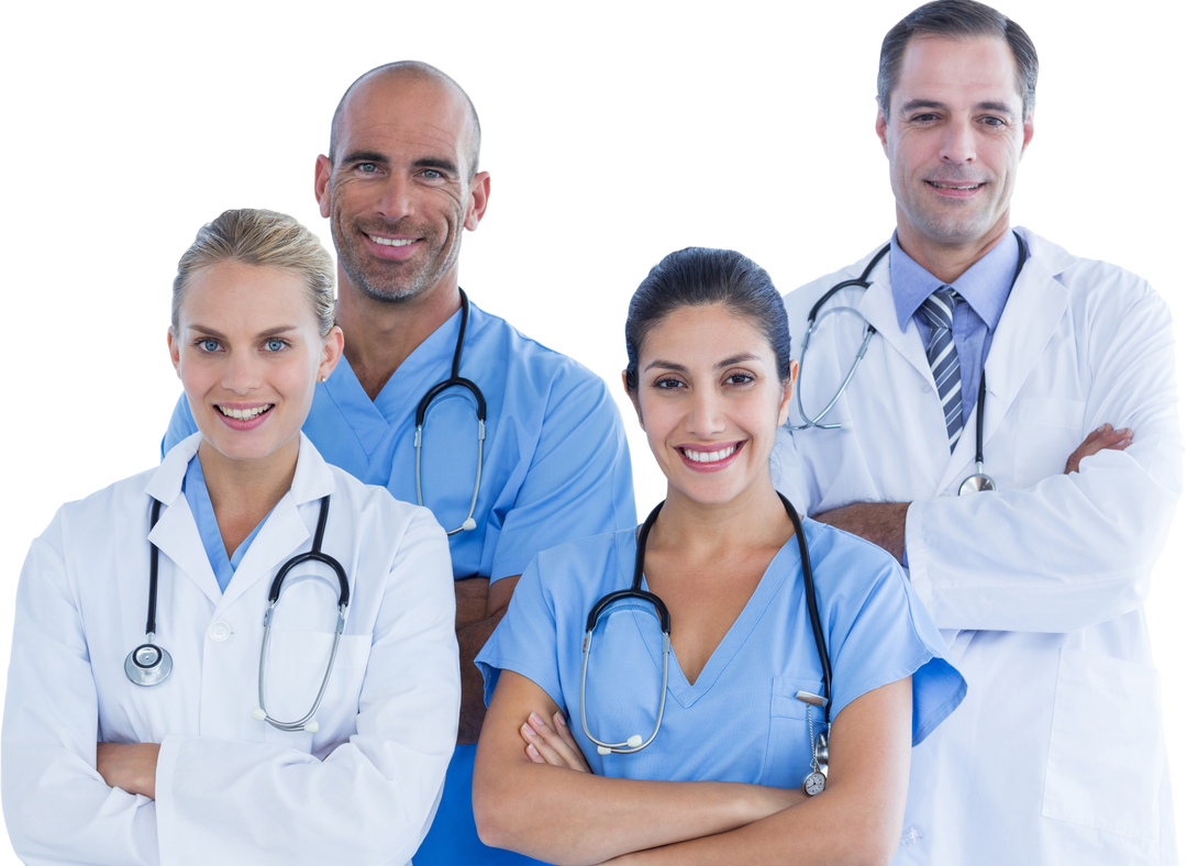 Transparent Confident Medical Team in Uniforms - Download Free Stock Images Pikwizard.com