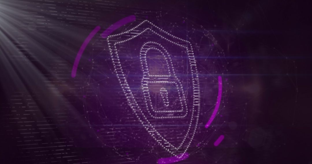 Digital Encryption Symbol Highlighting Cybersecurity Concept