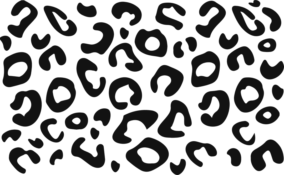 Abstract Black Oval Spots Transparent Pattern Design