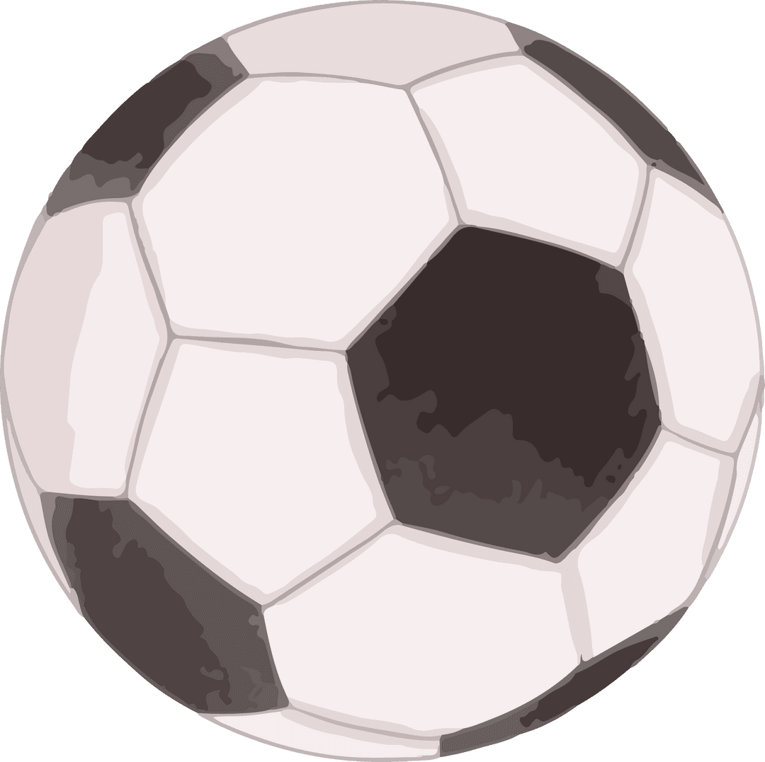 3D Transparent Soccer Ball Floating with Classic Black and White Pattern