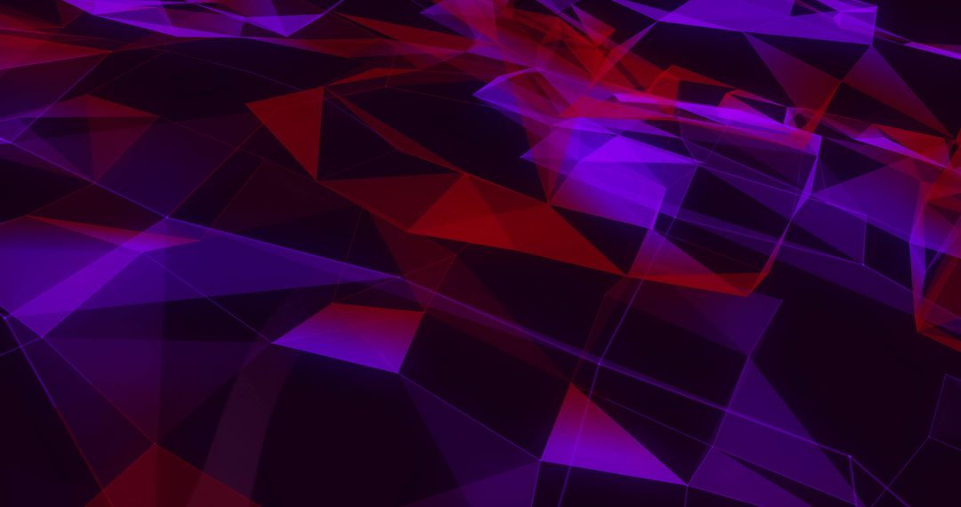 Dynamic Abstract Geometric Background with Red and Blue Shapes