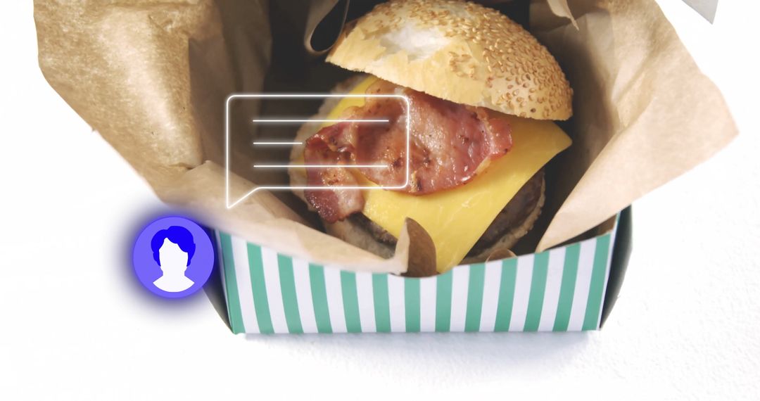 Digital Essence of a Bacon Cheeseburger with Online Interaction
