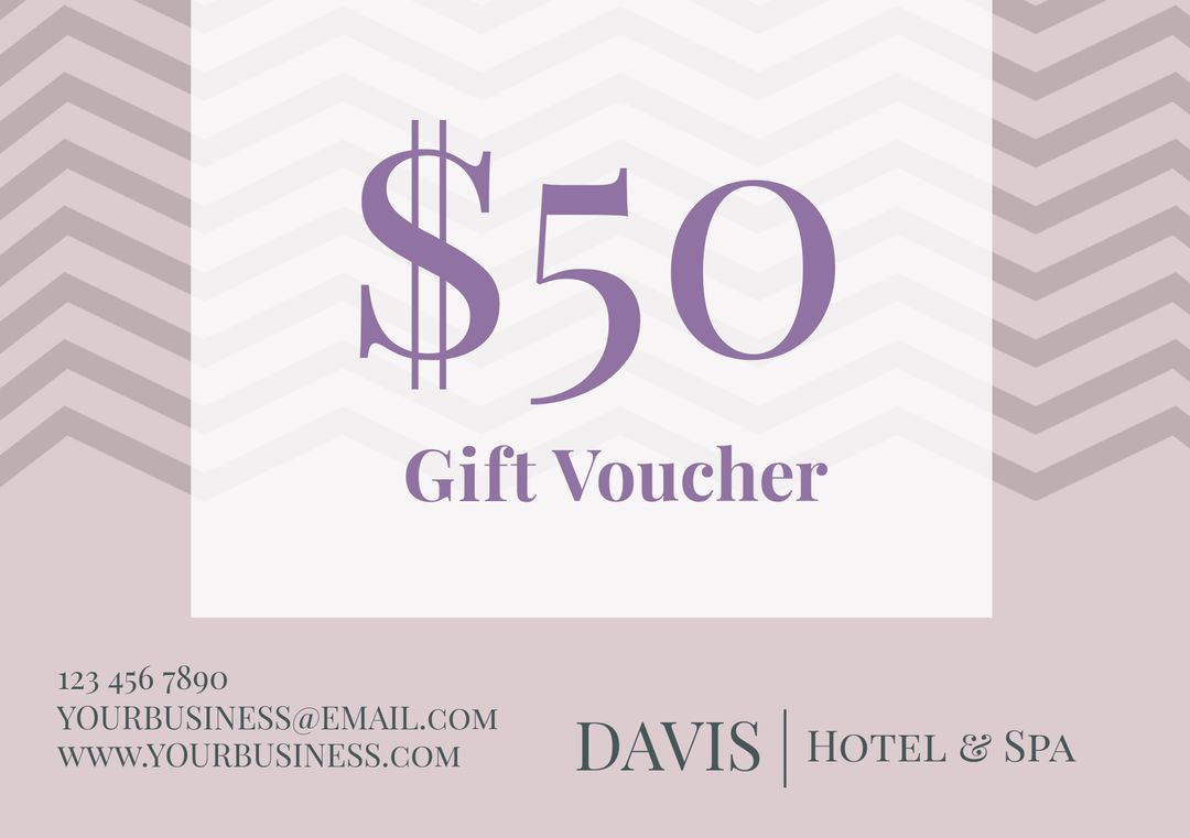 Elegant Hotel and Spa Gift Voucher Design