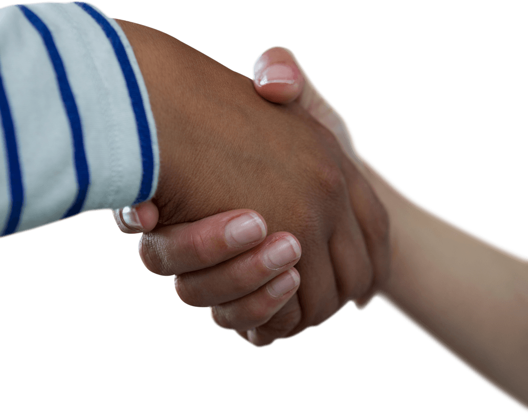 Transparent Diversity Handshake Celebrating Agreement