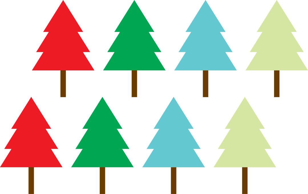 Transparent Colorful Fir Trees Pattern - Vector Art - Download Free Stock Images Pikwizard.com