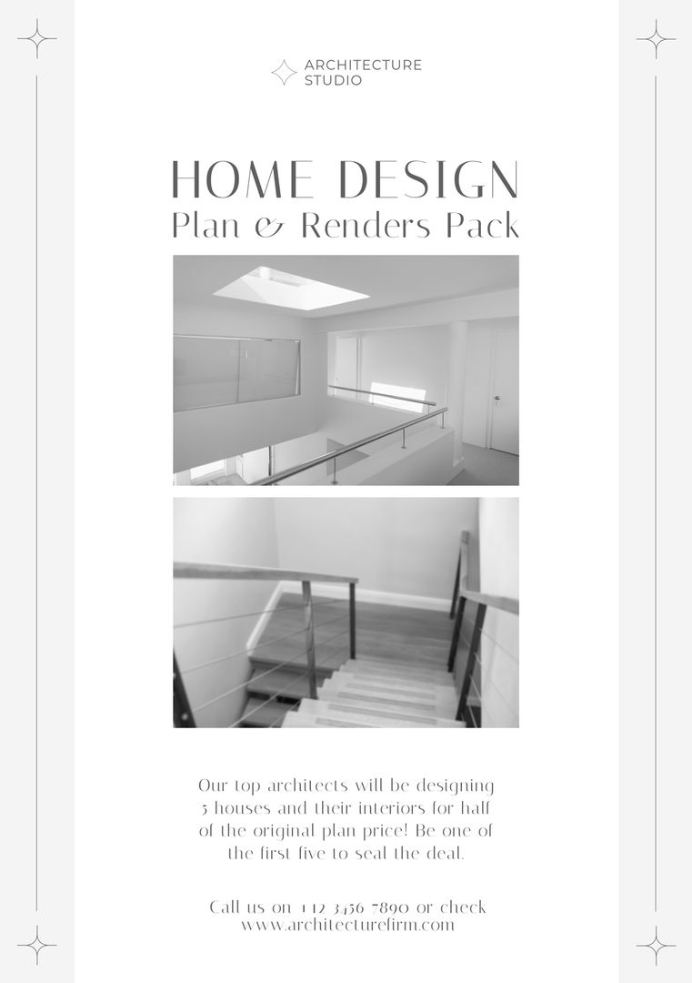 Minimalistic Home Design Offer with Interior Images - Download Free Stock Templates Pikwizard.com