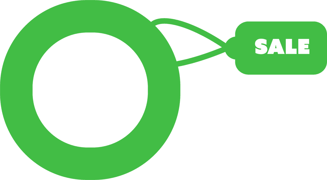 Green Sale Label Tag Transparent Background