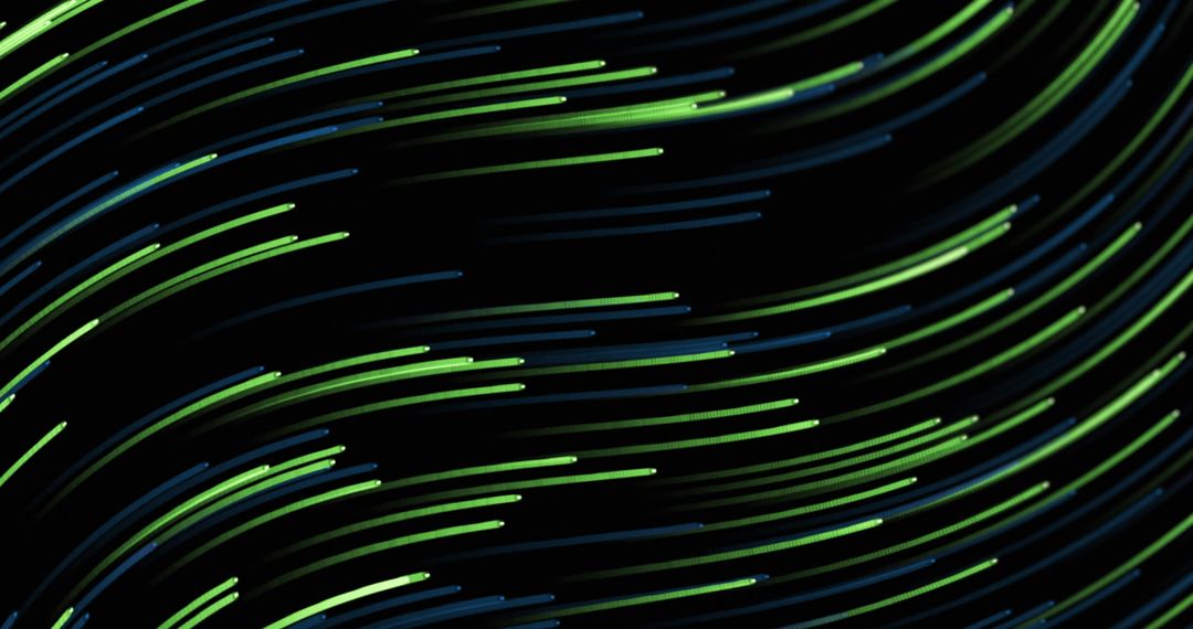 Dynamic Swirling Green and Blue Abstract Pattern