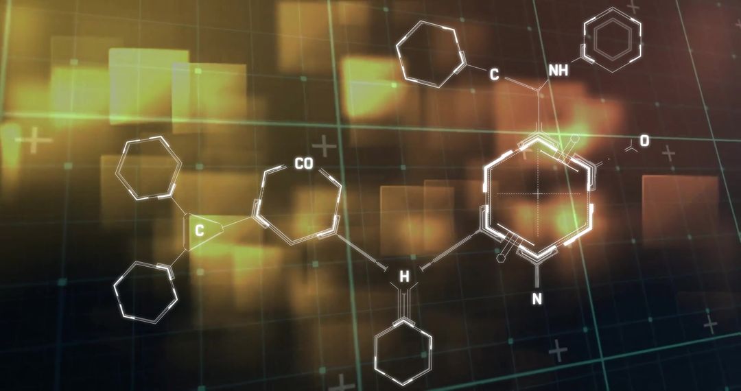 Futuristic Molecular Structure Visualization on Grid