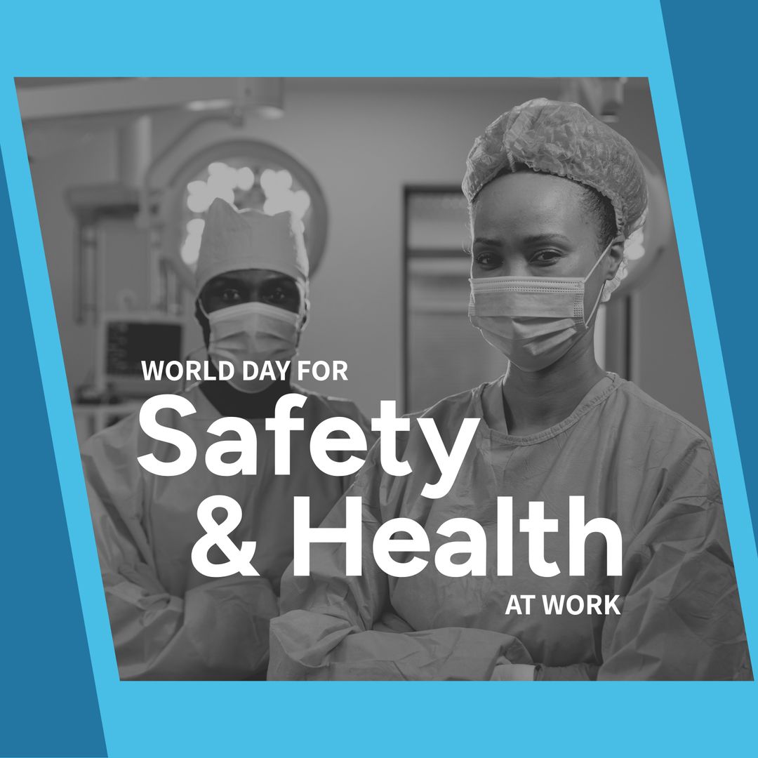 World Day for Safety and Health at Work with Diverse Medical Professionals - Download Free Stock Templates Pikwizard.com