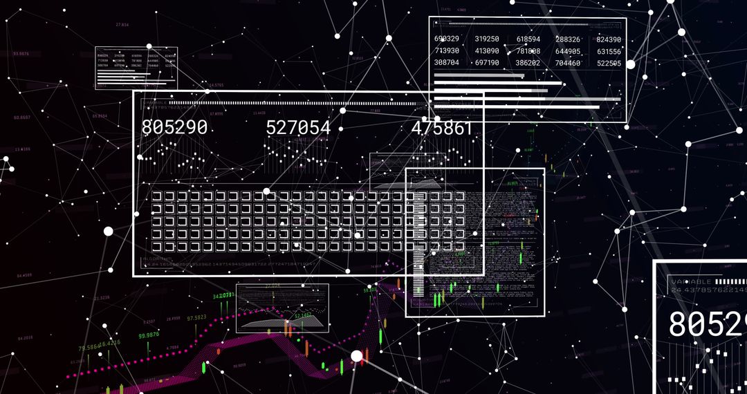 Abstract Digital Finance Data and Networking Illustrating Global Connectivity