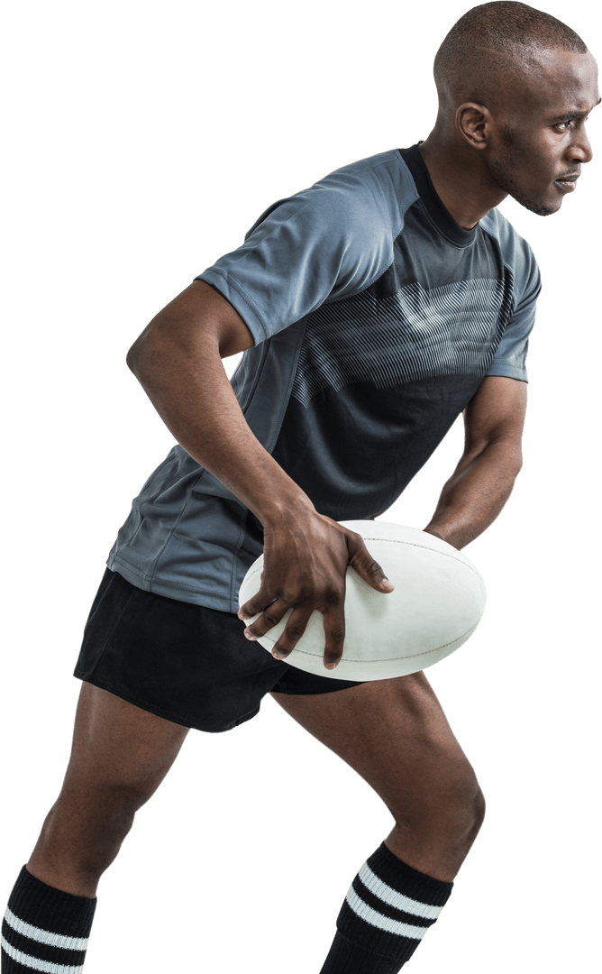 Transparent Rugby Player Executing Skillful Pass with Focus - Download Free Stock Images Pikwizard.com