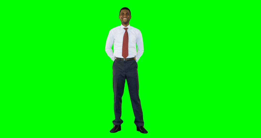 Confident Black Man Standing Against Green Screen Background - Free Images, Stock Photos and Pictures on Pikwizard.com