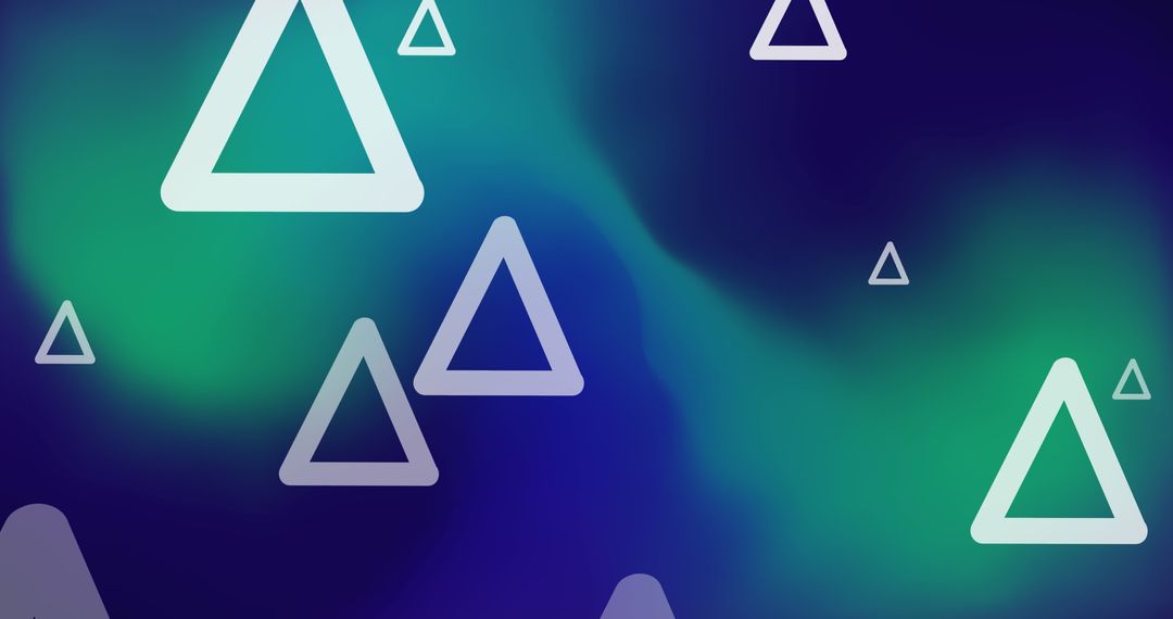 Abstract Geometric Triangles Over Gradient Background