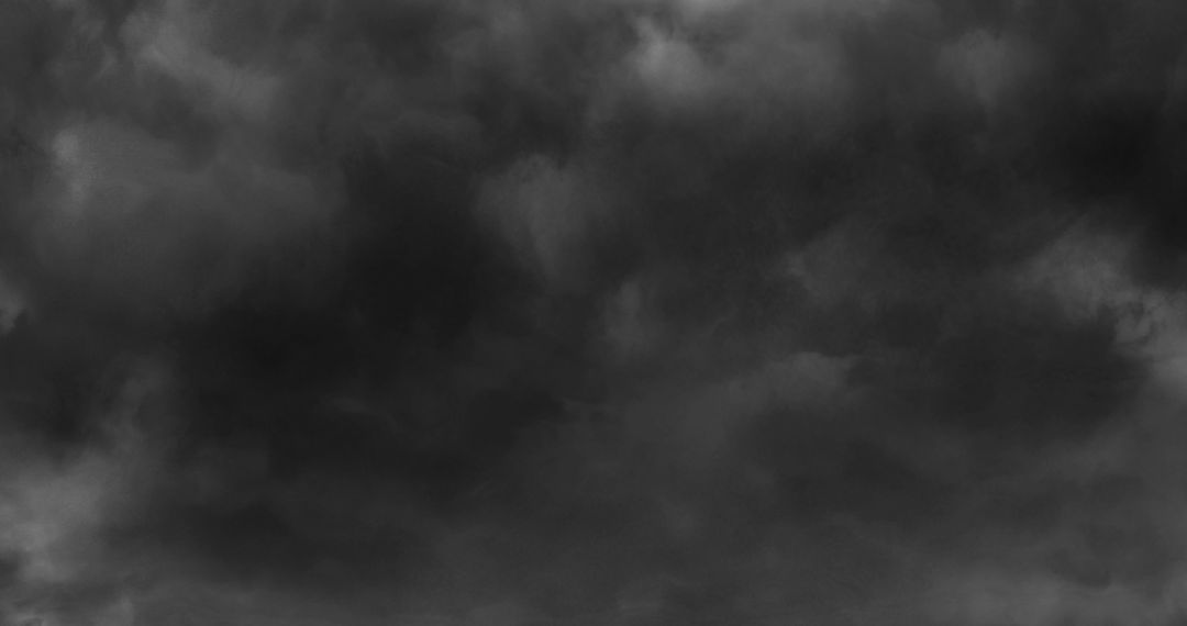 Dark Stormy Clouds with Subtle Lightning in Sky