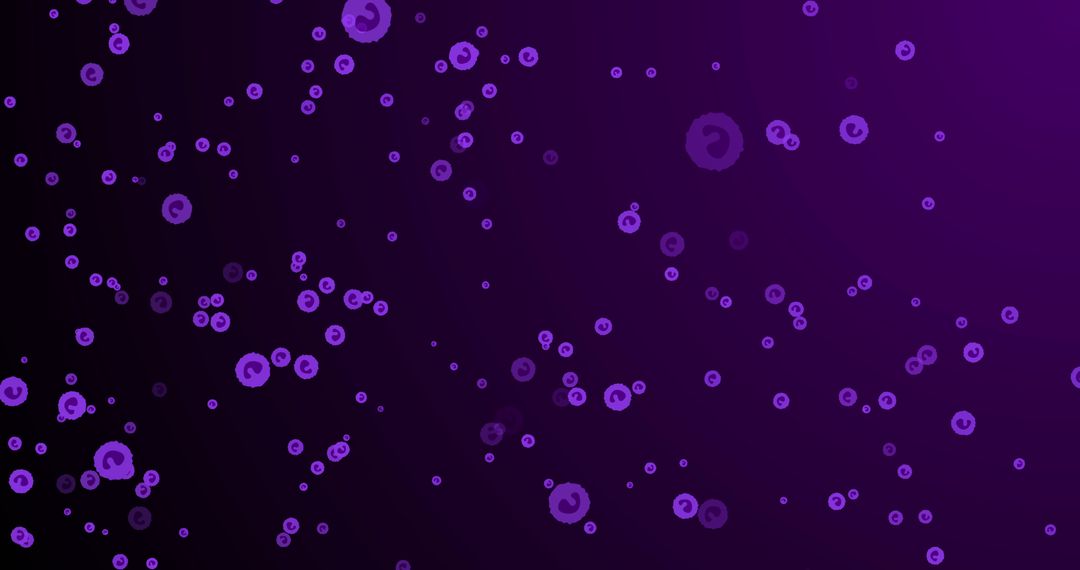 Abstract Fluid Circular Pattern on Tranquil Purple Background