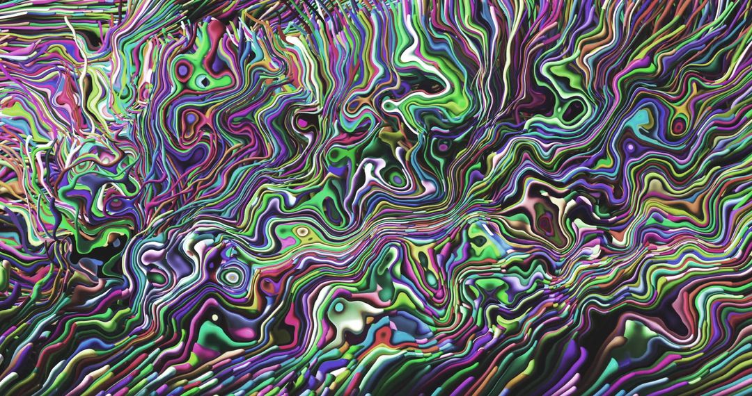 Vibrant Abstract Flowing Digital Lines