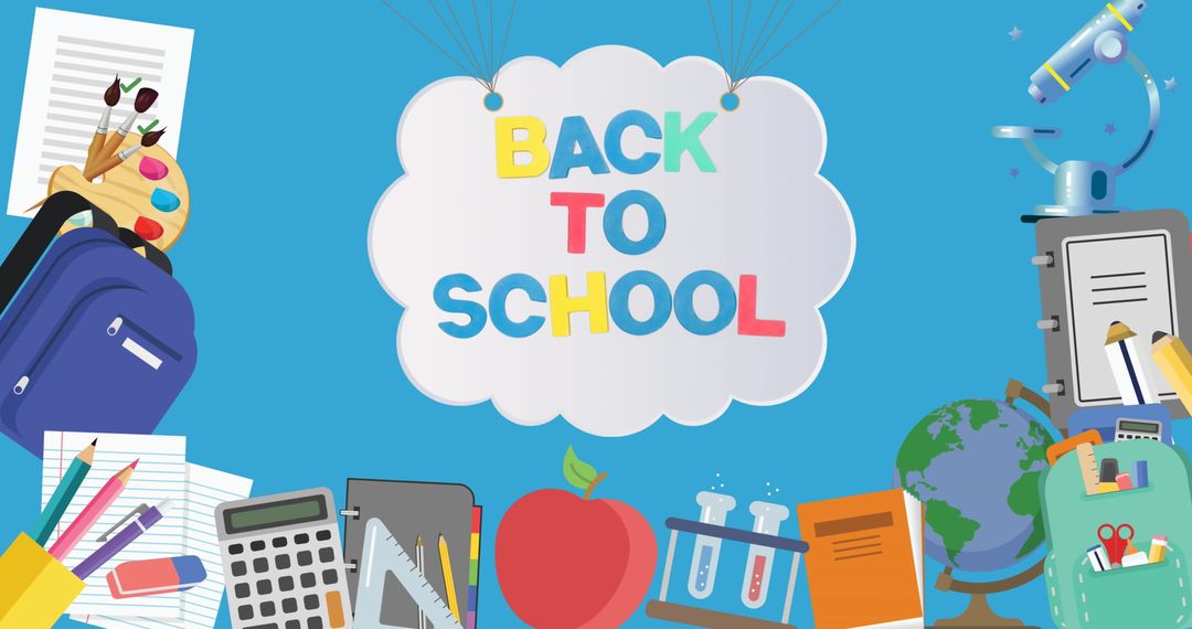 Back to School Celebration with Educational Tools on Display