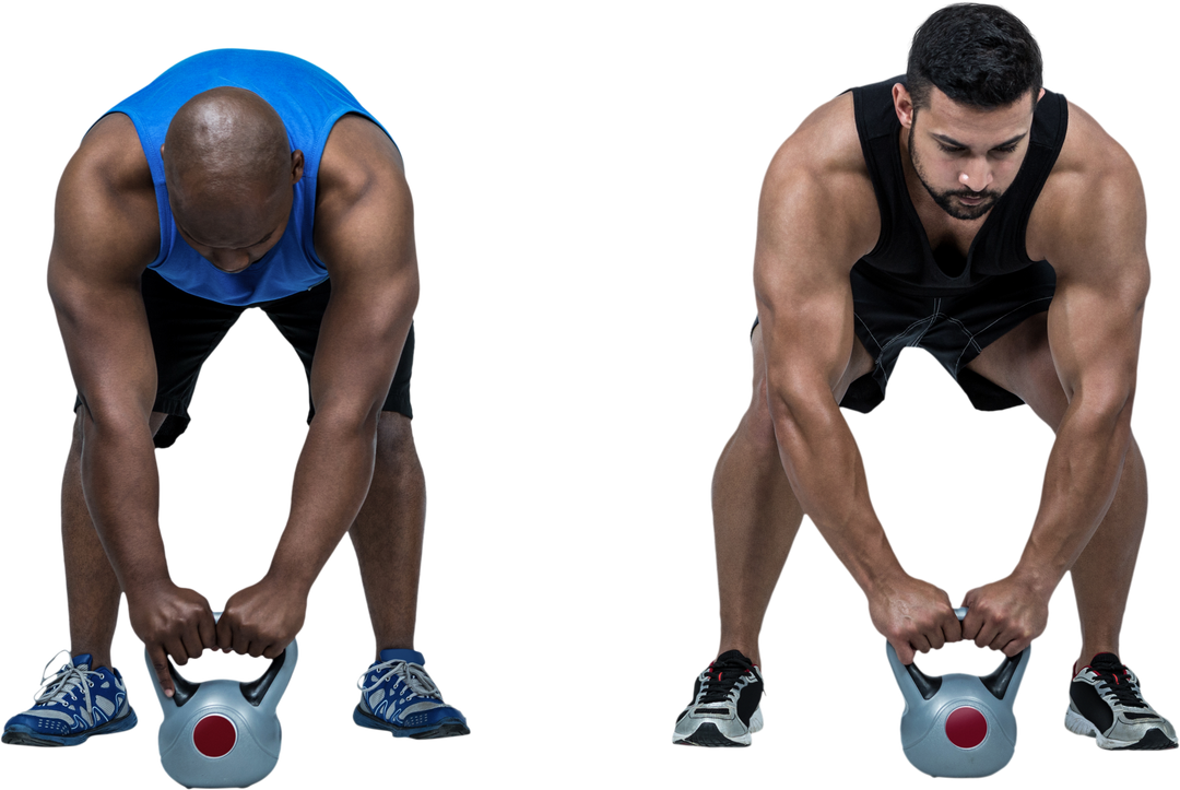 Transparent Men Lifting Kettlebells for Workout - Download Free Stock Images Pikwizard.com