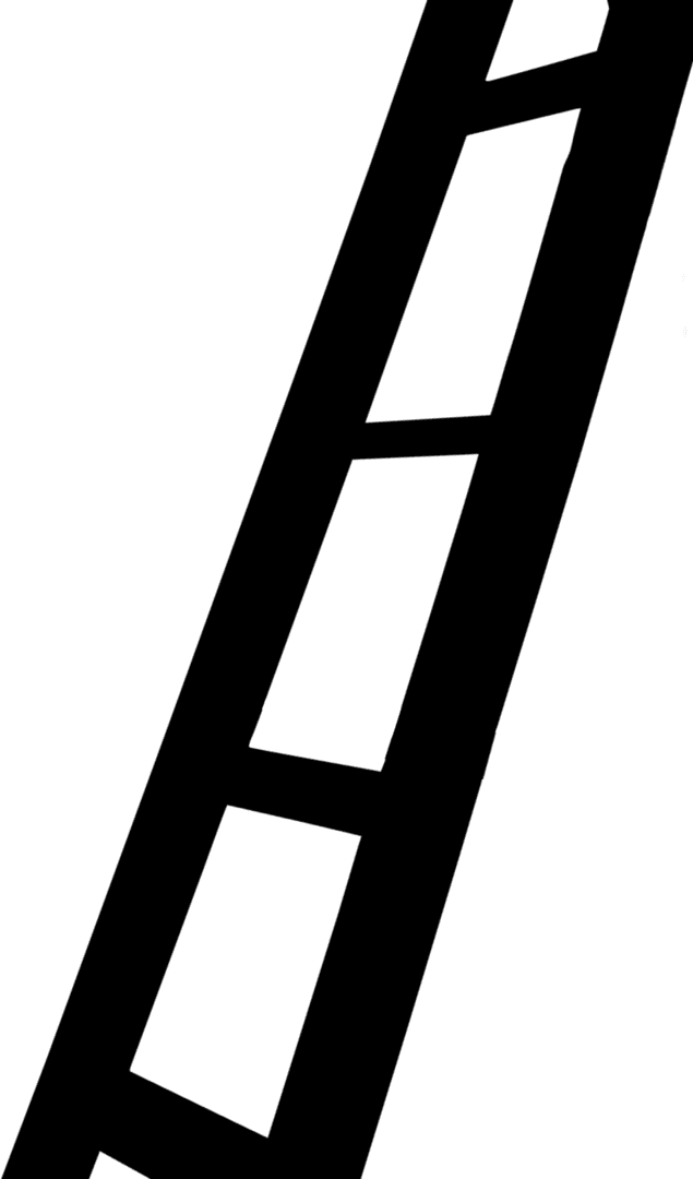 Minimalist Transparent Black Ladder Close-Up for Design Projects