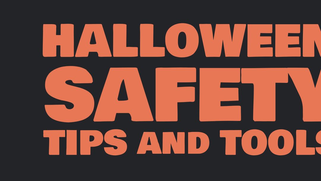 Halloween Safety Tips and Tools Promotional Banner - Download Free Stock Templates Pikwizard.com