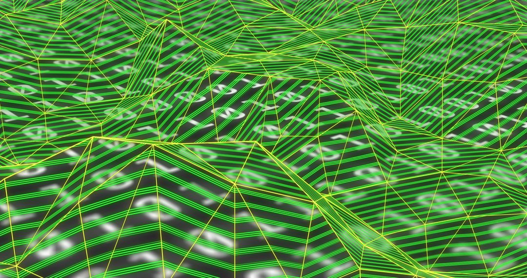 Abstract Topographic Grid Over Burst of Binary Code - Free Images, Stock Photos and Pictures on Pikwizard.com