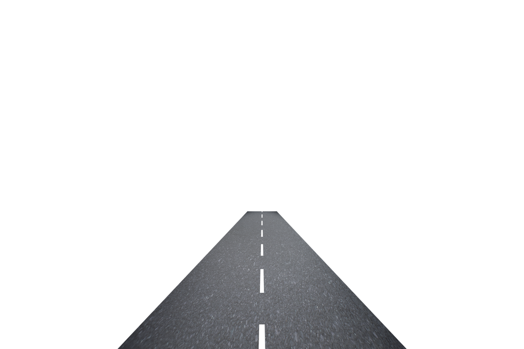 Straight Black Road Illustration on Transparent Background - Download Free Stock Images Pikwizard.com