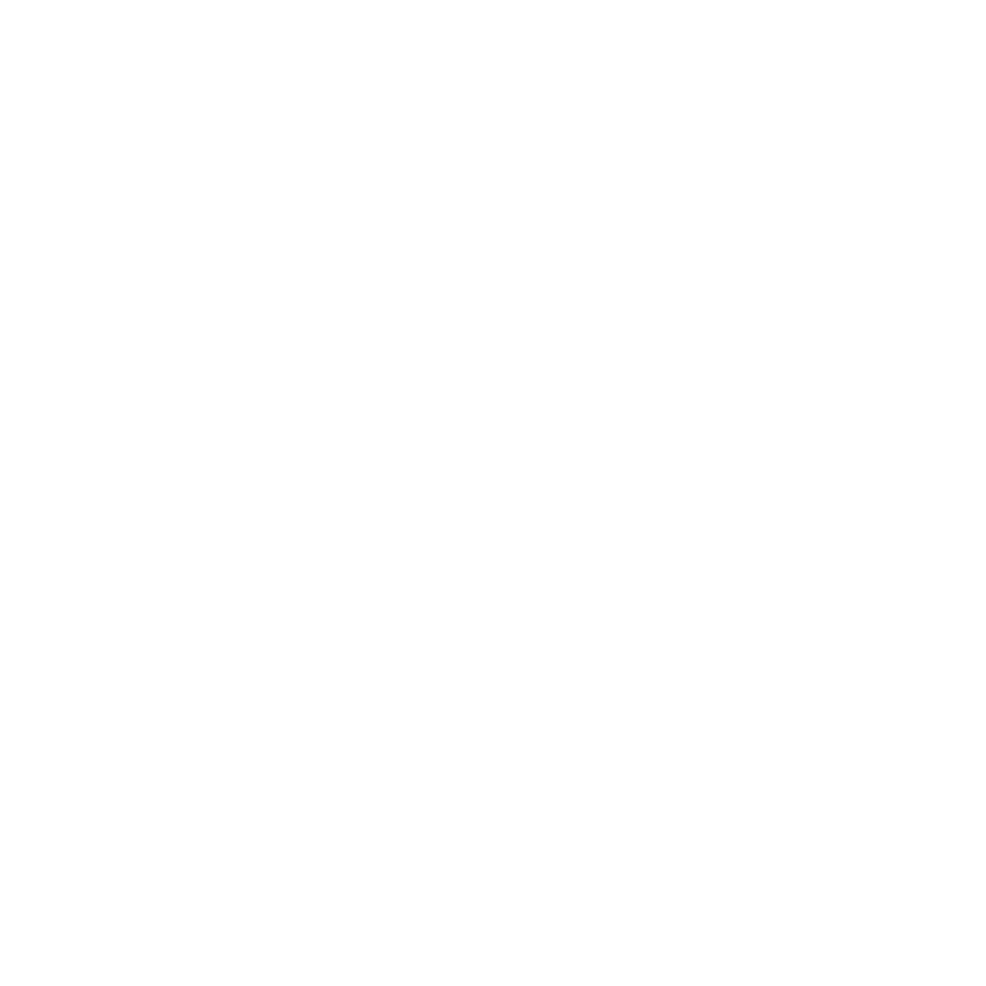 Abstract White Line Tree Symbol on Transparent Background