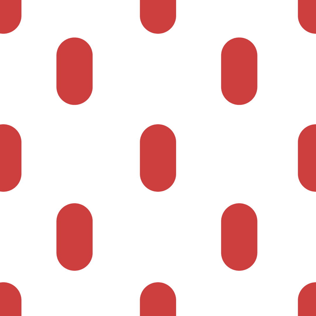Red Tablet Shape Pattern on Transparent Background