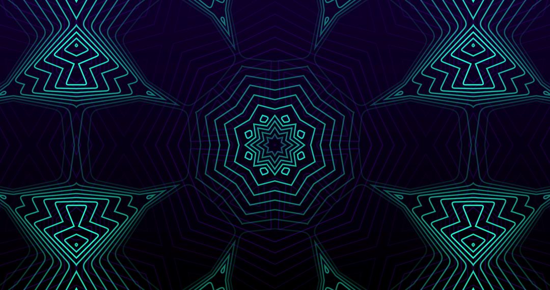 Neon Kaleidoscope Abstract with Hypnotic Motion