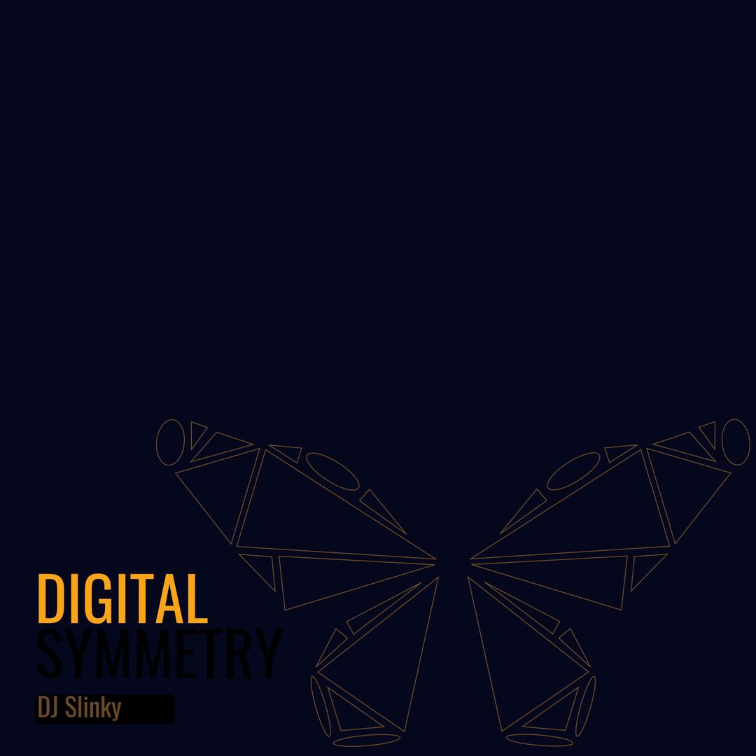Digital Symmetry Butterfly Design for Music Album Cover