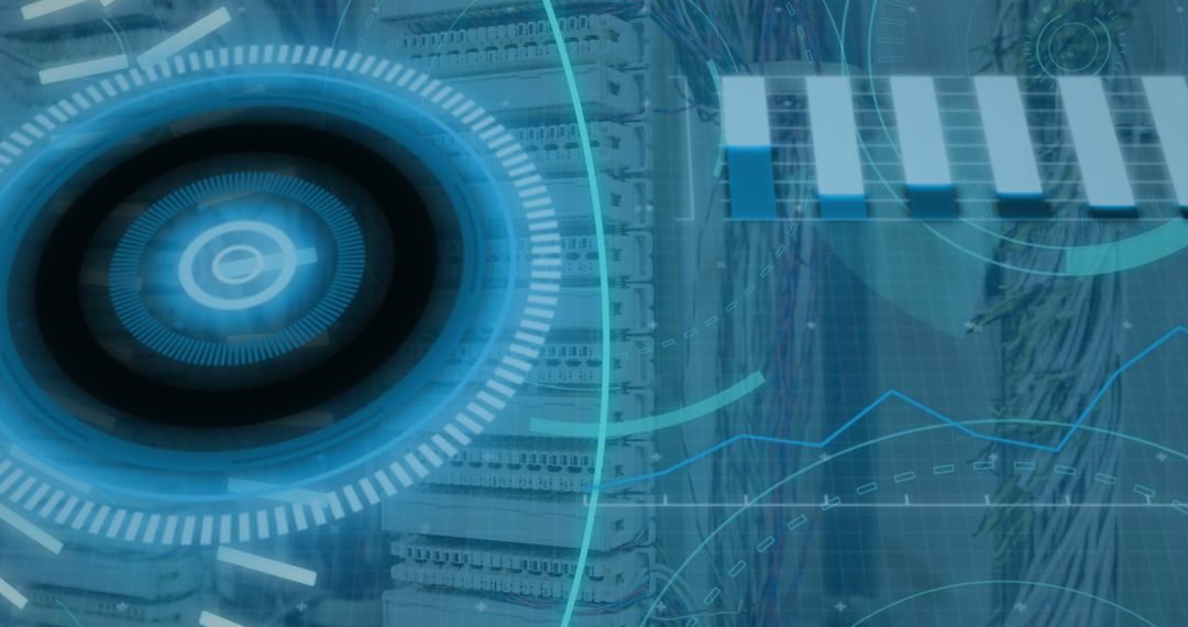 Futuristic Digital Global Network Interface Design