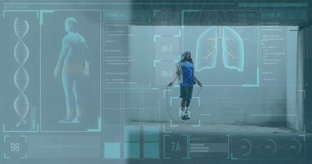 Athlete Training with Augmented Reality Graphic Interface