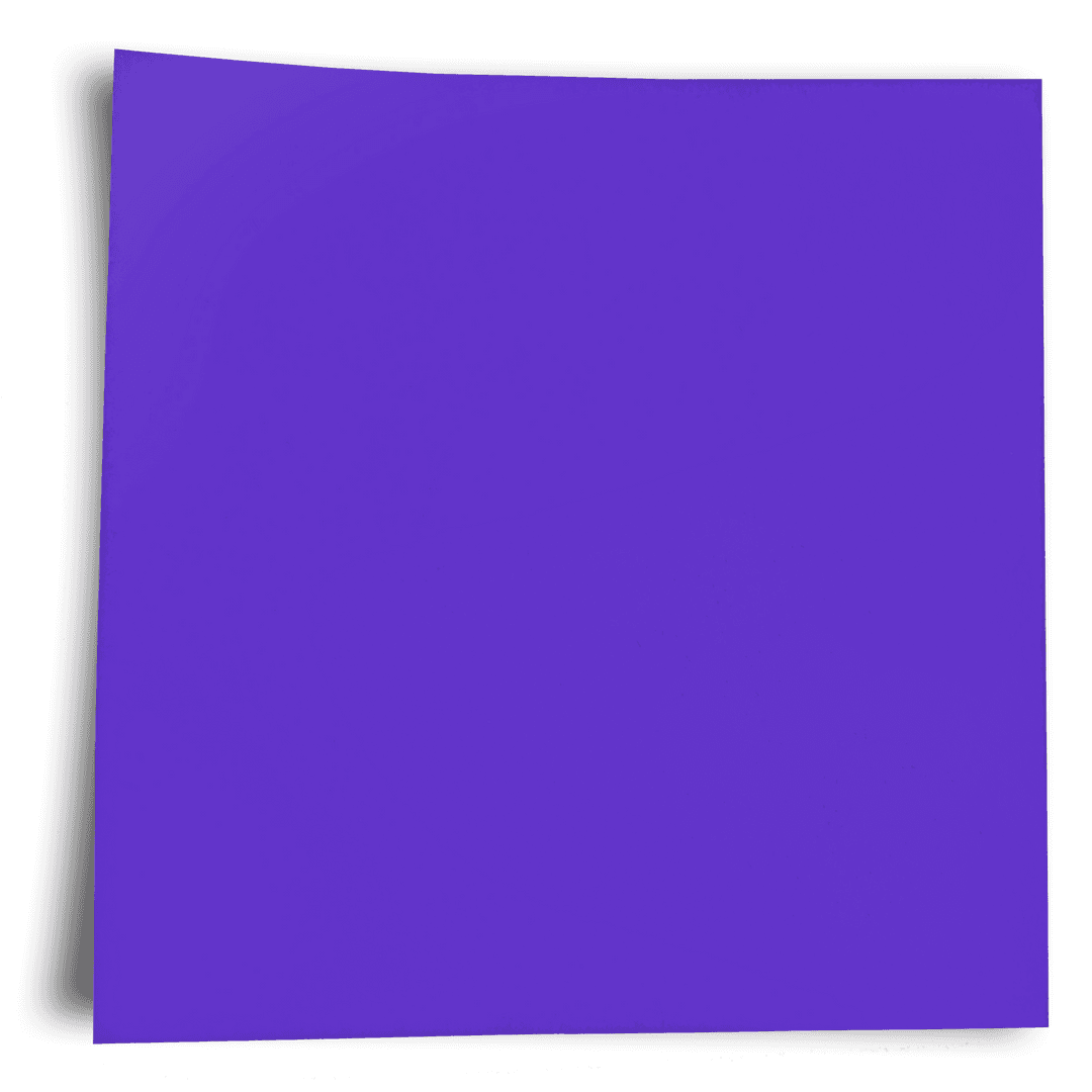 Vibrant Violet Square on Transparent Background
