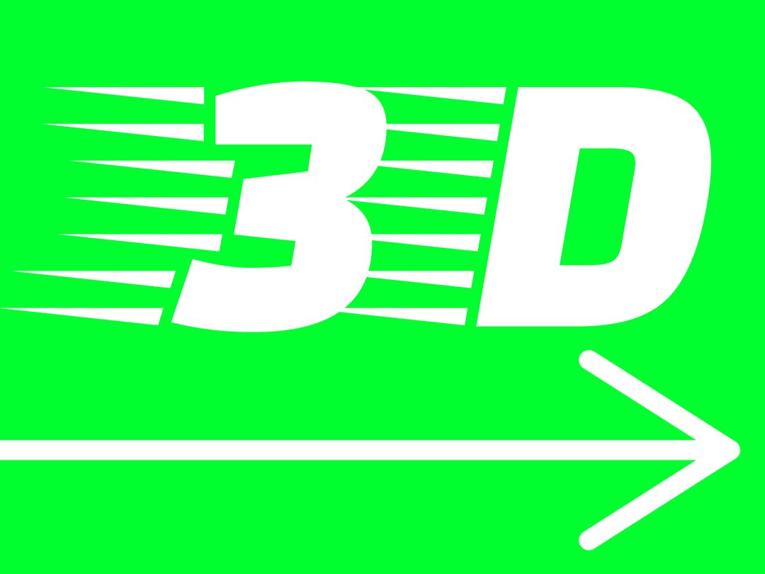 Dynamic 3D Text on Green Background Signifying Speed and Innovation - Download Free Stock Templates Pikwizard.com