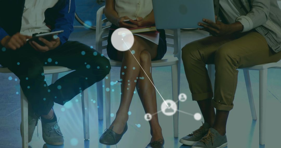 Diverse Team Collaborative Digital Network Discussion