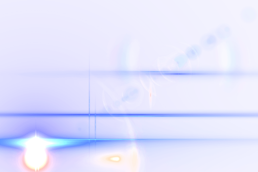 Transparent Abstract Lens Flare with Blue Light Patterns