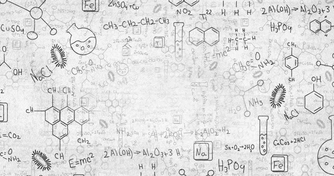 Chemical Formulas and Structures on White Background for Educational Use - Free Images, Stock Photos and Pictures on Pikwizard.com