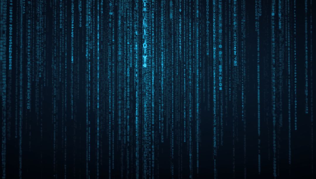 Digital Code Cascade on Dark Matrix Theme Background