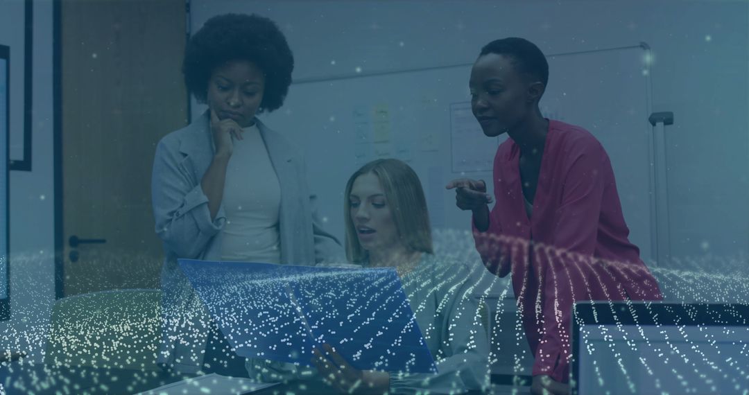 Diverse Businesswomen Collaborating on Innovative Project