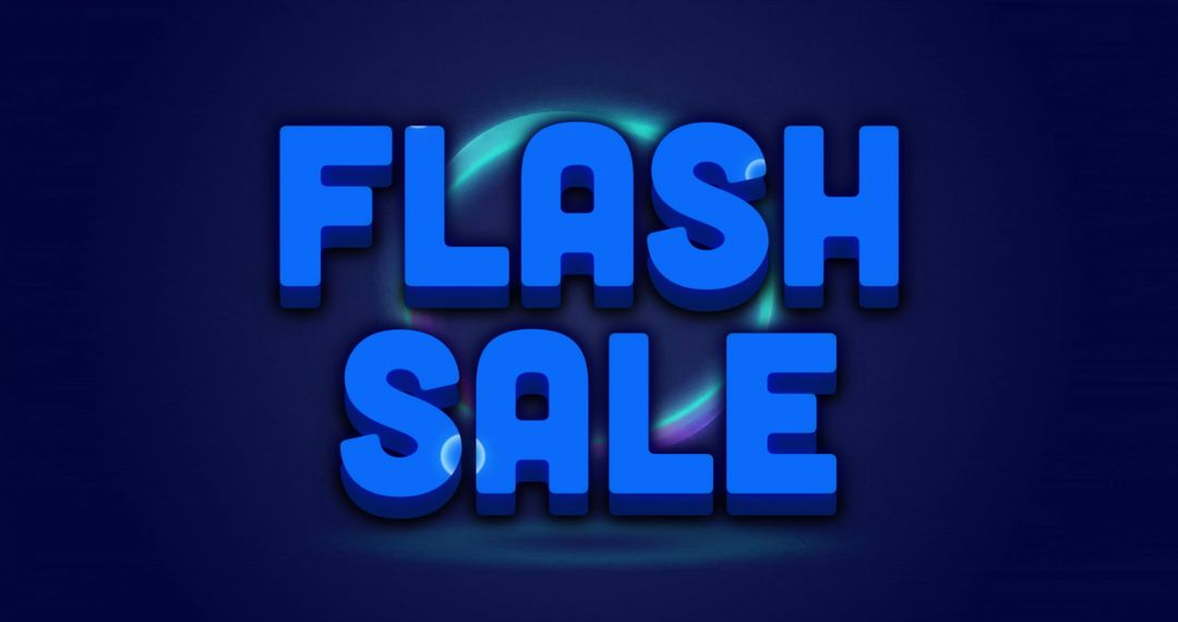 Bold Flash Sale Message with Vibrant Pattern Background