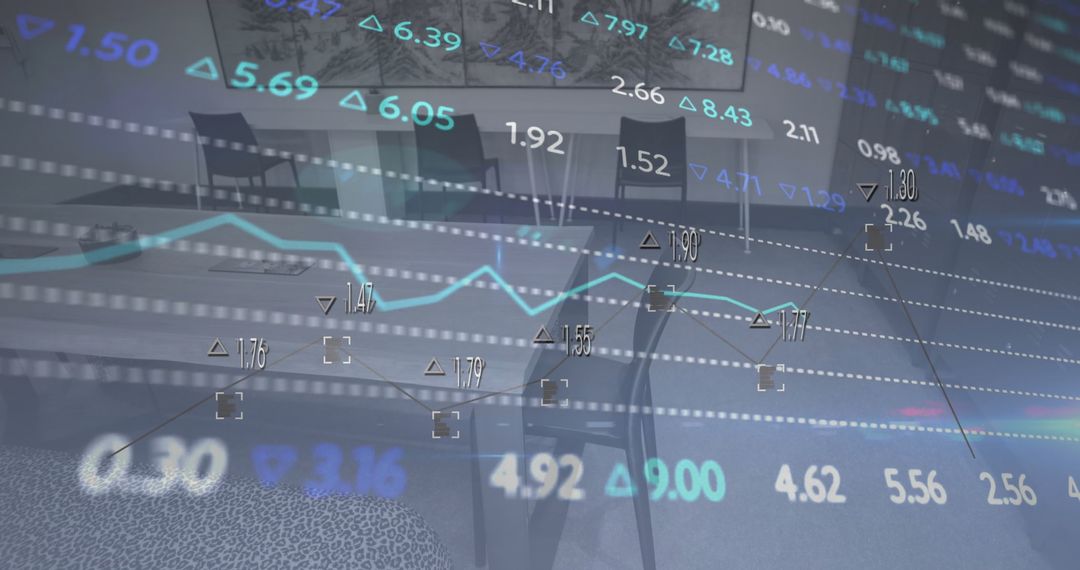 Financial Data Analytics Overlay in Contemporary Office