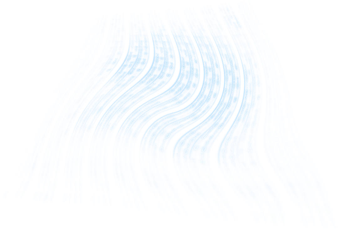 Flowing Binary Code on Transparent Blue Waves - Download Free Stock Images Pikwizard.com