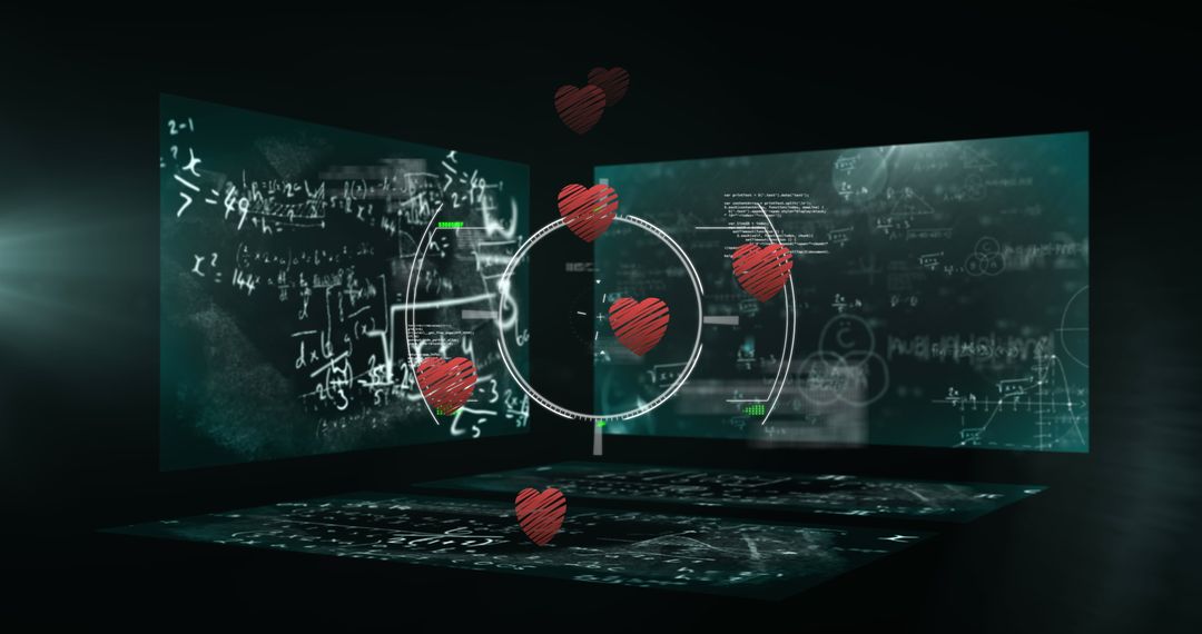 Floating Hearts Among Equations in High-Tech Classroom Setting