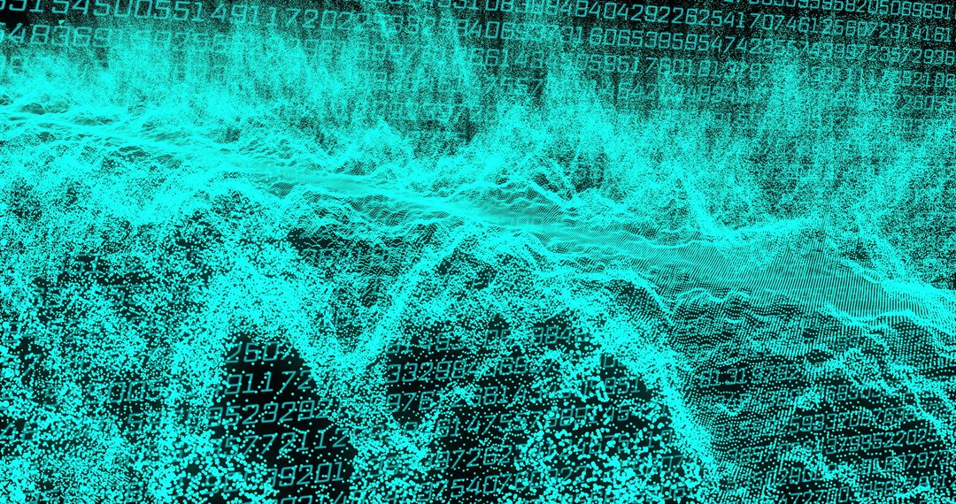 Digital Wave Patterns with Binary Code Visualization - Free Images, Stock Photos and Pictures on Pikwizard.com