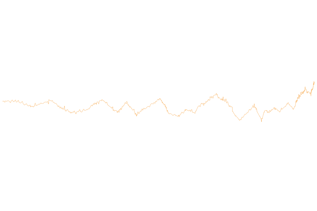 Orange Transparent Line Graph on Black Background Illustration